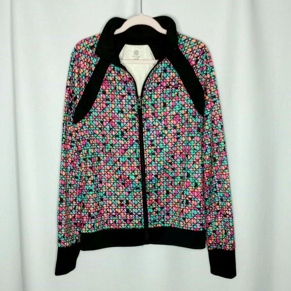 Champion C9 Performnce Running Jacket Athletic Lghtwt Zip Coat Youth Girls Large